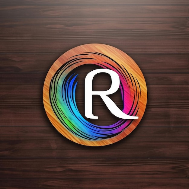 Logo colorato lettera R