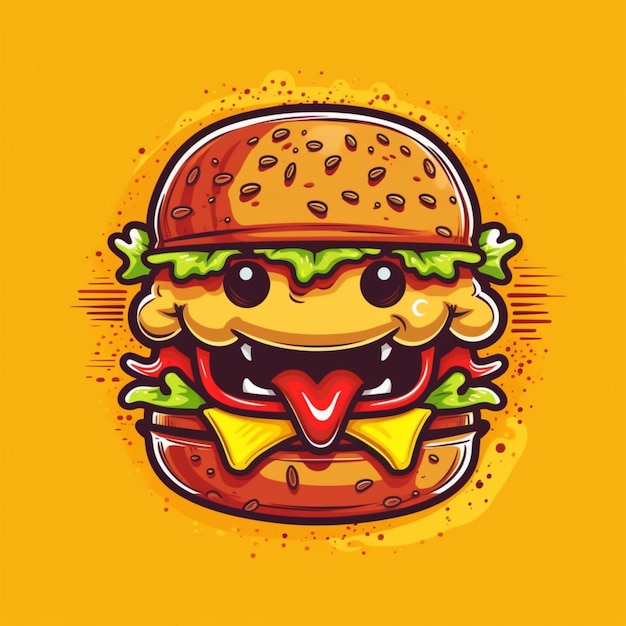 Logo dei cartoni animati dei burger 10