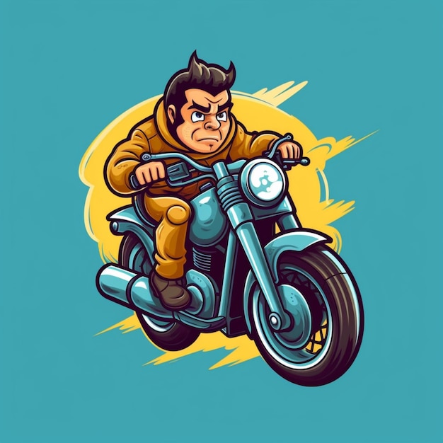 Logo del fumetto del motociclo 4