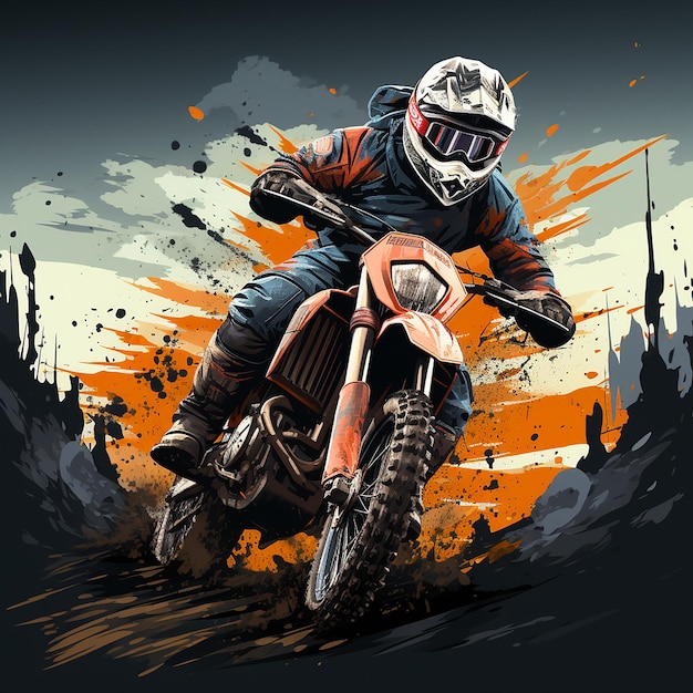 logo del fumetto di motocross