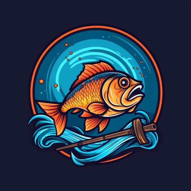 Logo del fumetto di pesce 7