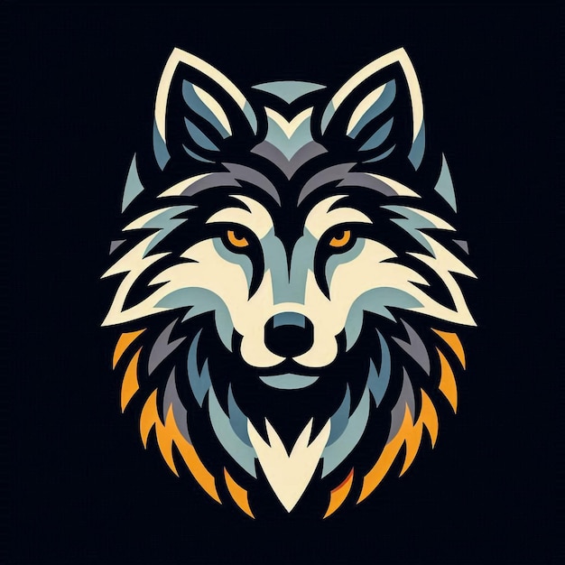 Logo del lupo Illustrazione del lupo Disegno del lupo Emblema del lupo Grafica del lupo