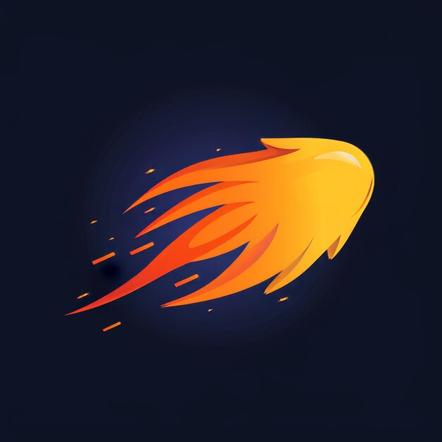 Logo del marchio Meteor Impact Un design memorabile e unico Generative AI