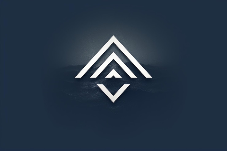 Foto logo del suono di arrow echoing waves