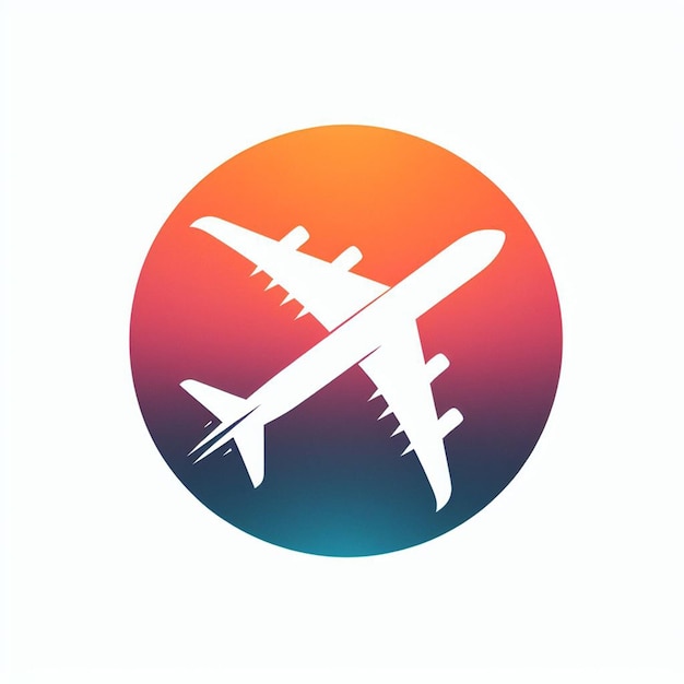 Logo dell'aereo da viaggio.