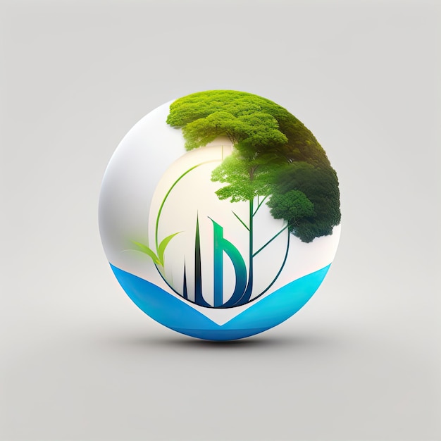 Logo dell'ambiente astratto e minimale