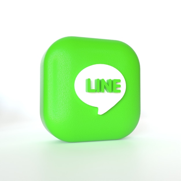 Logo dell'applicazione di linea con rendering 3d