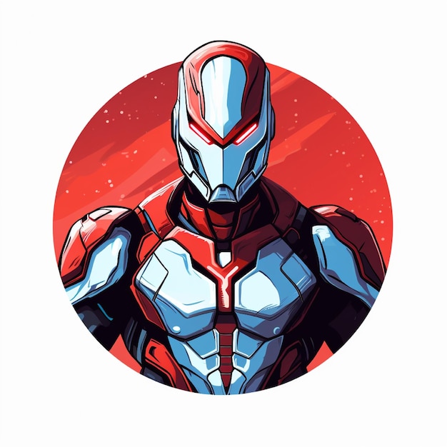 Logo dell'illustrazione Ultraman sullo sfondo isolato