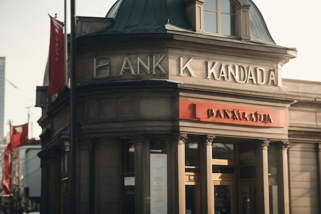 Logo della banca GUESS sulla facciata