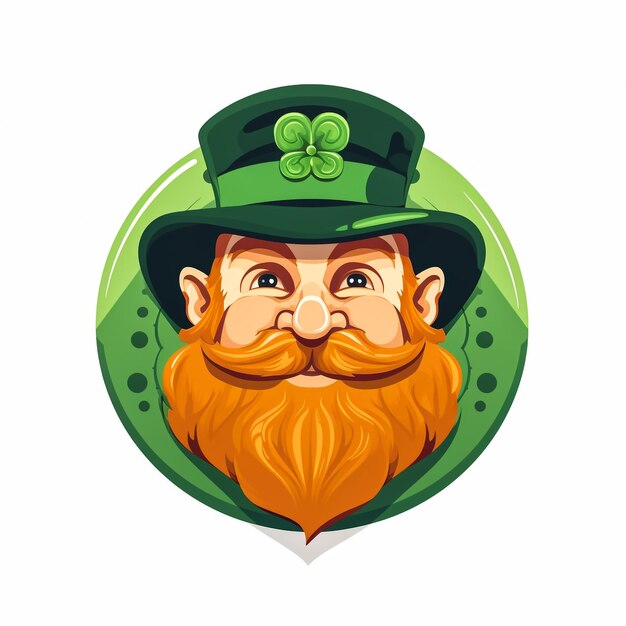 logo della faccia del leprechaun