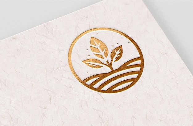 Logo della fattoria della foglia d'oro