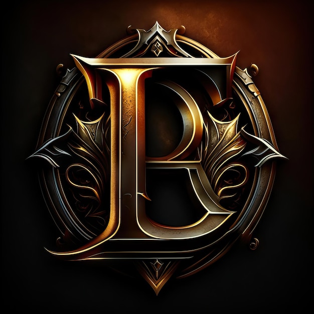 Logo della lettera L di lusso