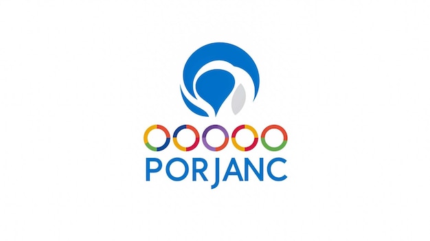 Logo delle Olimpiadi estive di Parigi 2024 Evento multisport internazionale Illustrazione vettoriale isolata su w