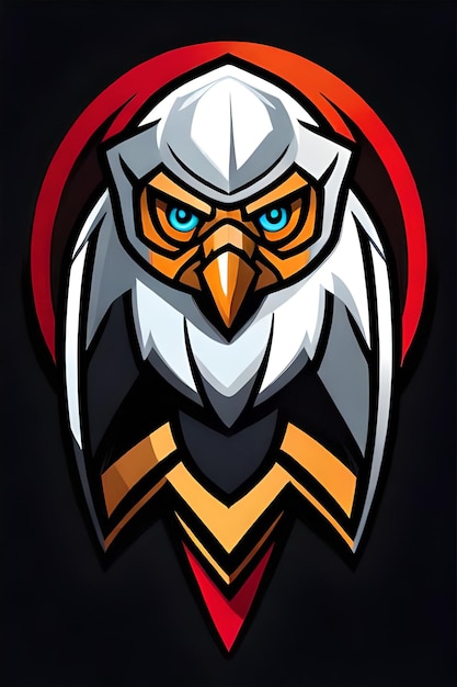 Logo di gioco del logo della mascotte dell'aquila