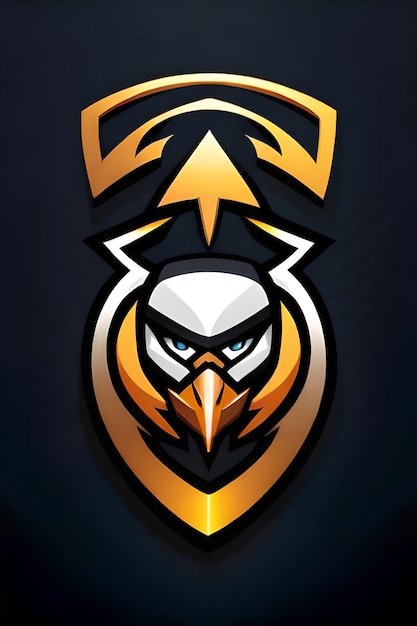 Logo di gioco del logo della mascotte dell'aquila