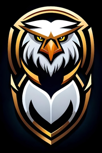 Logo di gioco del logo della mascotte dell'aquila