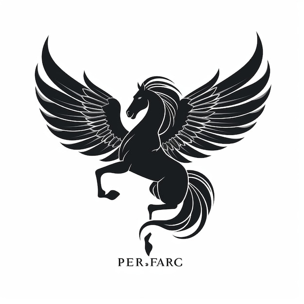 Logo di Pegasus su sfondo nero