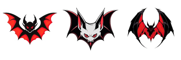 Logo di pipistrello di Halloween 2D