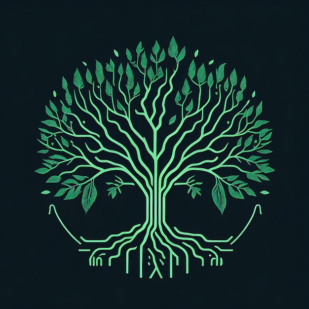 Logo di progettazione dell'albero