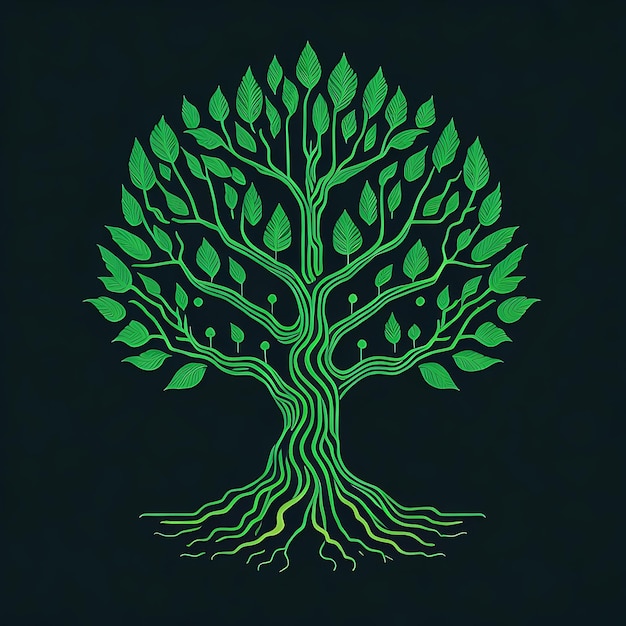 Logo di progettazione dell'albero