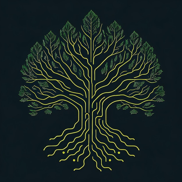 Logo di progettazione dell'albero