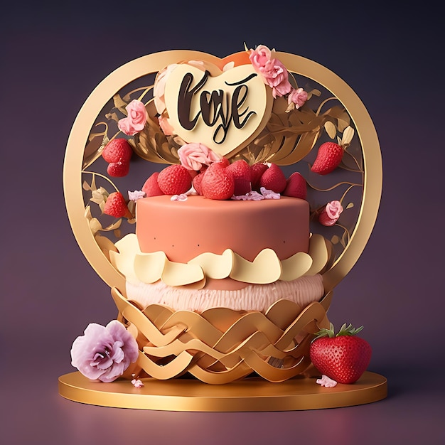 Logo e nome della pasticceria Love Cake