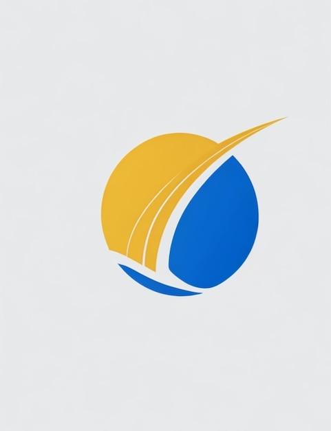 logo elegante blu e giallo