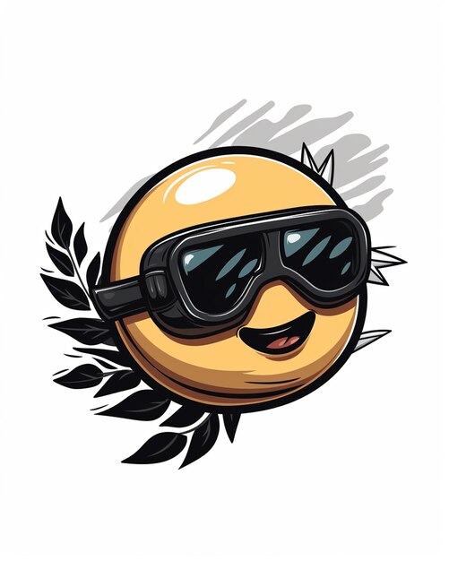 Logo mascotte occhiali da sole fantastici