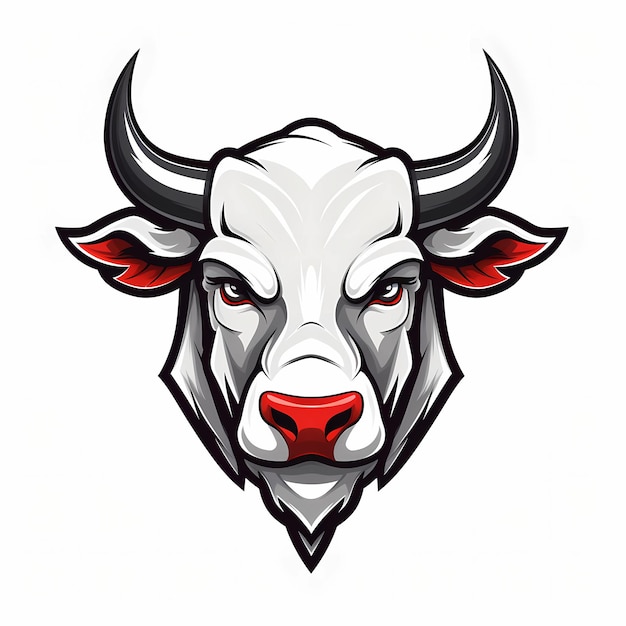 Logo mascotte Toro sfondo bianco