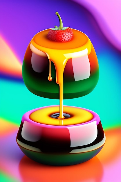 Logo pastello png emoji feliz delizioso flan budino insegne