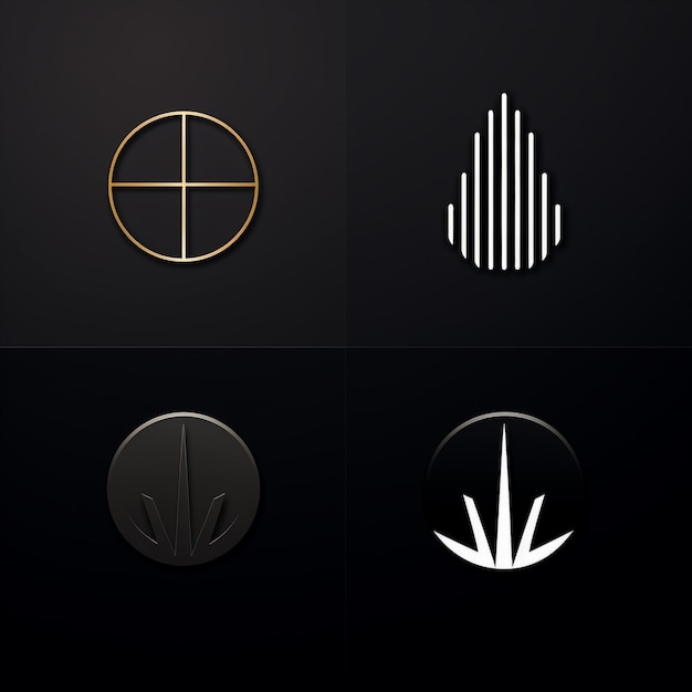 Logo set collezione di idee di branding moderne e creative per loghi semplici e minimalisti della società commerciale