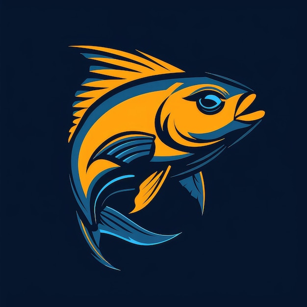 Logo vettoriale dell'illustrazione del pesce