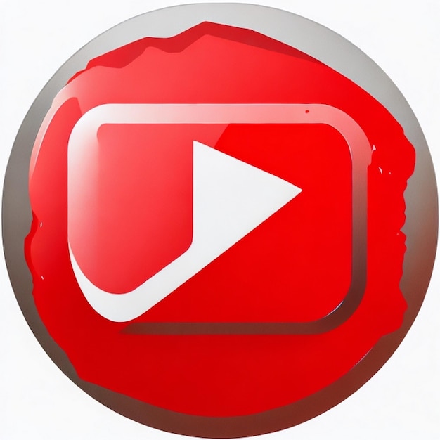 Logo YouTube png con logo yt in stile 3D