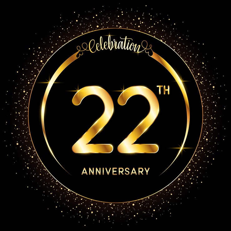 Foto logotipo del 22° anniversario