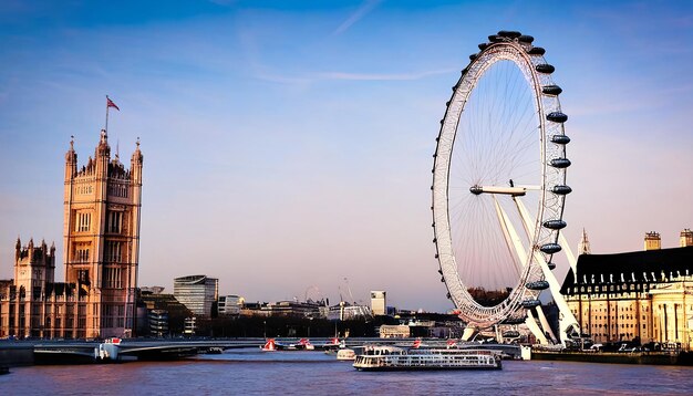 Londra Inghilterra Regno Unito Il London Eye