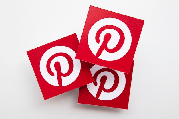 LONDRA UK Marzo 2021 Piattaforma di condivisione immagini popolare del logo Pinterest