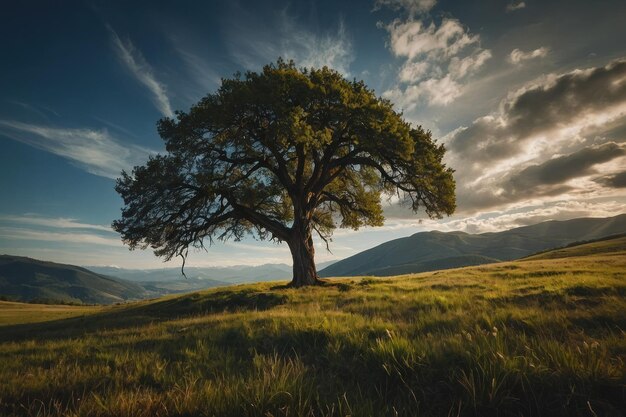 Lone Tree nella bellissima natura