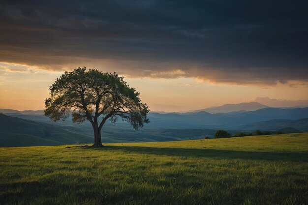 Lone Tree nella bellissima natura