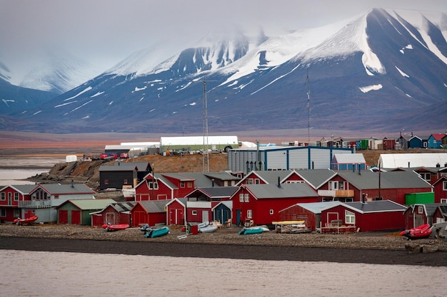 Longyearbyen Isole Svalbard nell'alto Artico