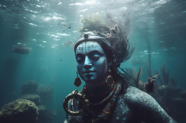 Lord Krishna sott'acqua Genera Ai