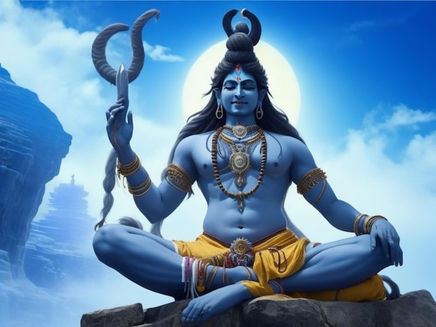 Lord Shiva con la signorina Generative AI