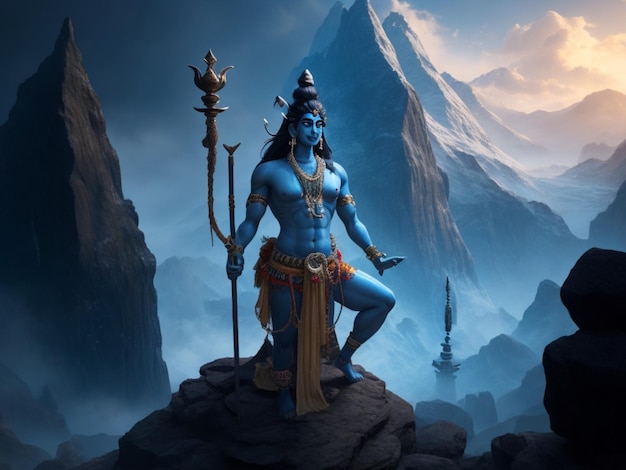 Lord Shiva con la signorina Generative AI