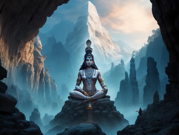 Lord Shiva con la signorina Generative AI