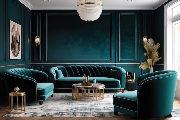 Lounge Art Deco Velvet