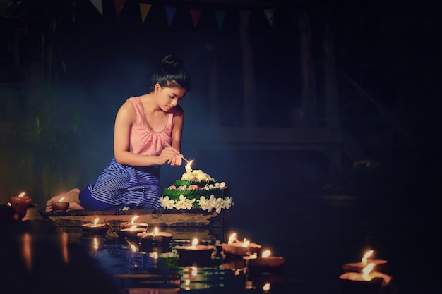 Loy Krathong Festival tradizionale