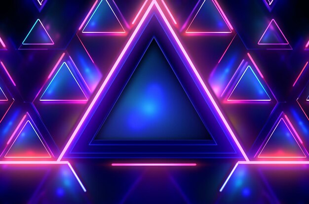 luce al neon Background Design 3D rendering