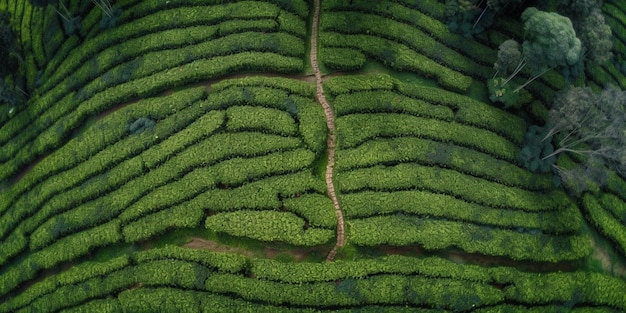 Luce del sole al crepuscolo del paesaggio della fattoria del riso pa bong piang campi di riso terrazzati mae chaem chiang mai thailandia