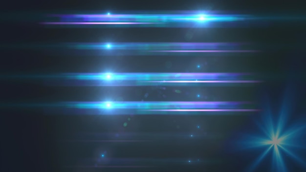 Luce flash di moda generata dal computer
