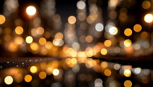 Luce notte città luce bokeh