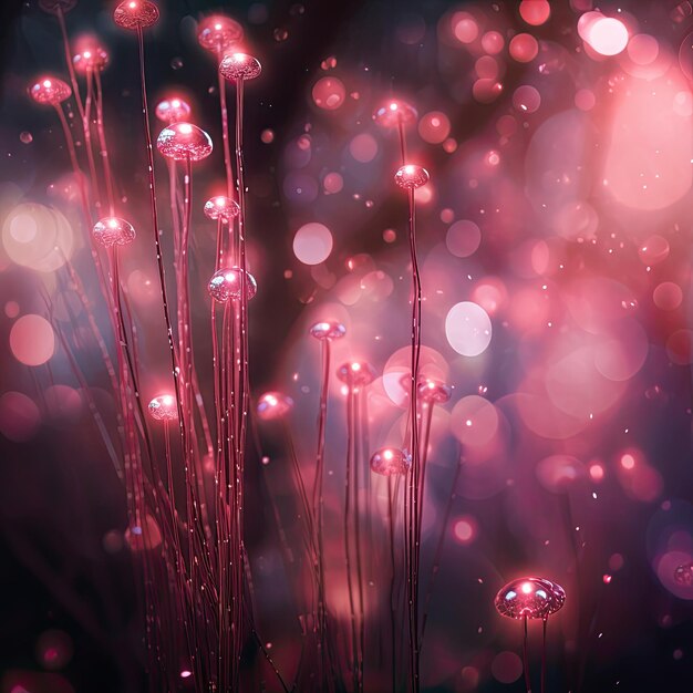 luce rosa con effetto bokeh